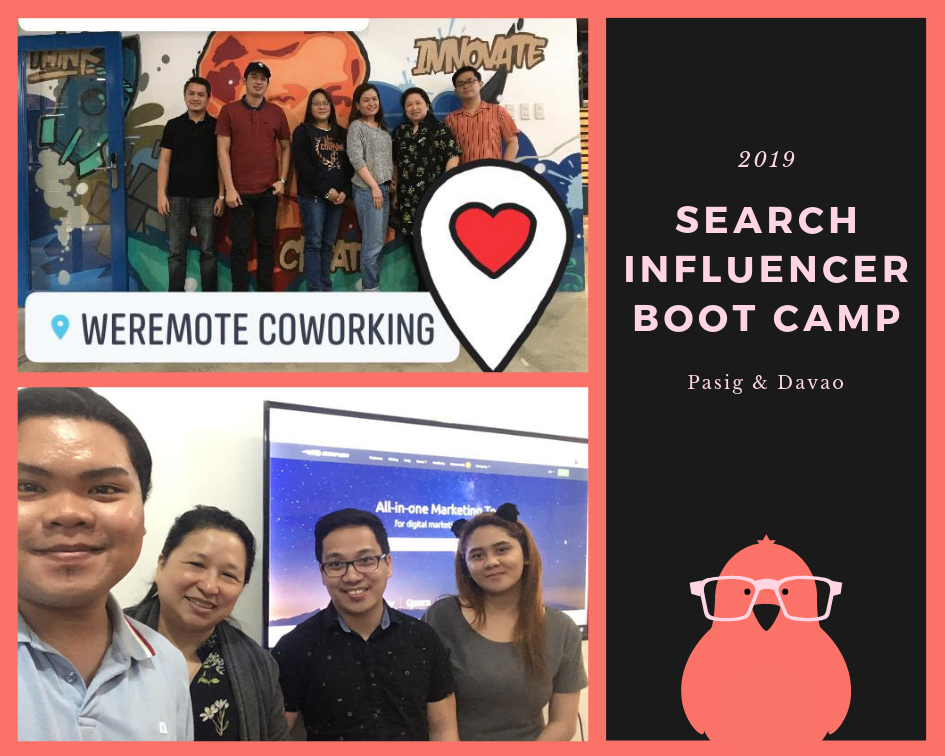 Search Influencer Boot Camp Davao & Pasig